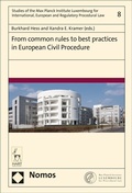 Abbildung von: From Common Rules to Best Practices in European Civil Procedure - Nomos/Hart