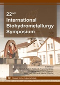 Cover: 22nd International Biohydrometallurgy Symposium - Trans Tech Publications Ltd