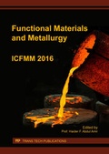 Cover: Functional Materials and Metallurgy - Trans Tech Publications Ltd