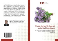 Abbildung von: Etude phytochimique et activités biologiques - Éditions universitaires européennes