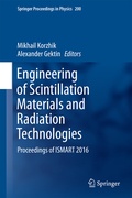 Cover: Engineering of Scintillation Materials and Radiation Technologies - Springer
