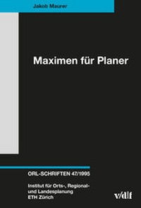 Abbildung von: Maximen für Planer - vdf Hochschulverlag AG