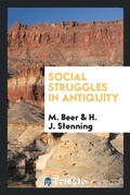 Cover: Social Struggles in Antiquity - Trieste Publishing