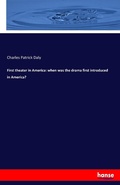 Cover: First theater in America - Hansebooks
