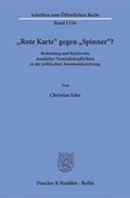 Cover: "Rote Karte" gegen "Spinner"? - Duncker & Humblot