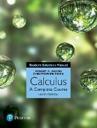 Enlarge image Cover: Student Solutions Manual for Calculus - Pearson
