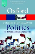 Cover: The Concise Oxford Dictionary of Politics and International Relations - Oxford University Press