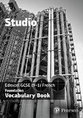 Cover: Studio Edexcel GCSE French Foundation Vocab Book (pack of 8) - Pearson Education Limited