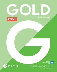 Enlarge image Cover: Gold B2 First New Edition Exam Maximiser with Key - Pearson Education Limited
