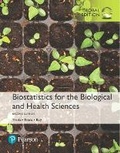 Cover: Biostatistics for the Biological and Health Sciences, Global Edition - Pearson Education Limited