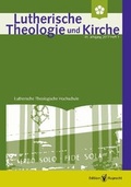 Cover: Lutherische Theologie und Kirche, Heft 01/2017 - Edition Ruprecht
