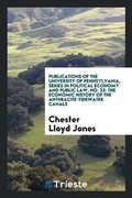 Cover: Publications of the University of Pennsylvania, Series in Political Economy and Public Law, No. 22 - Trieste Publishing