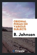 Cover: Original Poems on Various Subjects - Trieste Publishing