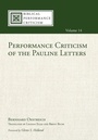 Cover: Performance Criticism of the Pauline Letters - Wipf & Stock Publishers