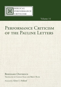 Enlarge image Cover: Performance Criticism of the Pauline Letters - Wipf & Stock Publishers