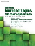 Cover: Ifcolog Journal of Logics and their Applications. Volume 4, number 7. Reasoning about Preferences, Uncertainty and Vagueness - College Publications
