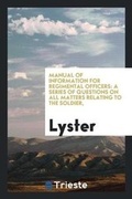 Cover: Manual of Information for Regimental Officers - Trieste Publishing