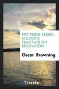 Cover: Milton's Tractate on Education - Trieste Publishing