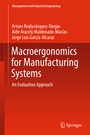 Cover: Macroergonomics for Manufacturing Systems - Springer