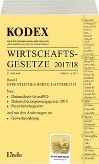 Abbildung von: KODEX Wirtschaftsgesetze Band I 2017/18 - Linde