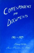 Cover: Correspondence and Documents 1901-1925 - SteinerBooks, Inc