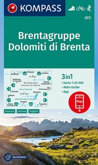Abbildung von: KOMPASS Wanderkarte 073 Brentagruppe, Dolomiti di Brenta 1:25.000 - KOMPASS-Karten