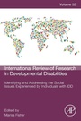 Cover: Identifying and Addressing the Social Issues Experienced by Individuals with IDD - Academic Press
