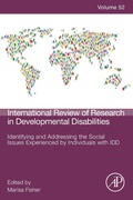 Cover: Identifying and Addressing the Social Issues Experienced by Individuals with IDD - Academic Press