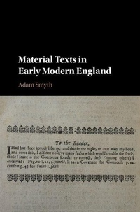 Enlarge image Cover: Material Texts in Early Modern England - Cambridge University Press