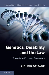 Abbildung von: Genetics, Disability and the Law - Cambridge University Press