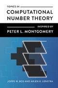 Cover: Topics in Computational Number Theory Inspired by Peter L. Montgomery - Cambridge University Press