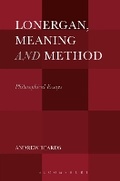 Cover: Lonergan, Meaning and Method - Bloomsbury Academic USA