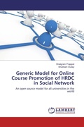 Cover: Generic Model for Online Course Promotion of HRDC in Social Network - LAP Lambert Academic Publishing