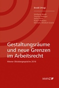 Cover: Gestaltungsr&auml;ume und neue Grenzen im Arbeitsrecht - Manz