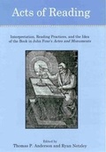 Cover: Acts of Reading - University of Delaware Press
