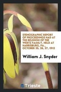 Cover: Stenographic Report of Proceedings Had at the Reunion of the Wertz Family - Trieste Publishing