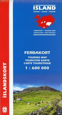 Abbildung von: Iceland Touring Map for drivers and tourists 1:600 000 2019 - Mal Og Menning,Iceland