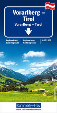 Abbildung von: Vorarlberg - Tirol - Südtirol Regionalkarte - Kümmerly+Frey
