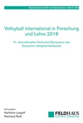 Cover: Volleyball international in Forschung und Lehre 2016 - Feldhaus