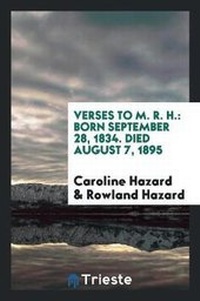 Enlarge image Cover: Verses to M. R. H. - Trieste Publishing