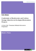 Cover: Conformity of Biodiversity and Carbon Storage objectives in Ecological Restoration Projects - GRIN Verlag