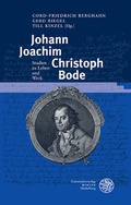 Cover: Johann Joachim Christoph Bode - Universit&auml;tsverlag Winter