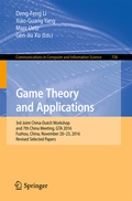 Cover: Game Theory and Applications - Springer