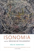 Cover: Isonomia and the Origins of Philosophy - De Gruyter