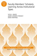 Cover: Faculty Members' Scholarly Learning Across Institutional Types - Jossey-Bass