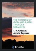 Cover: The Witness of God and Faith - Trieste Publishing