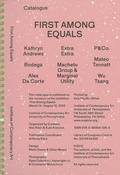 Cover: First Among Equals - University of Pennsylvania,Institute of Contemporary Art