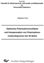 Cover: Optisches Polarisationsmultiplex und Kompensation von Polarisationsmodendispersion bei 40 Gbit/s - Cuvillier Verlag eBooks