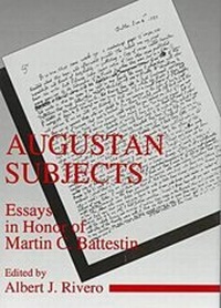 Enlarge image Cover: Augustan Subjects - University of Delaware Press