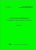 Cover: Grenzerfahrungen im Bildungsproze&szlig; - Cuvillier Verlag eBooks